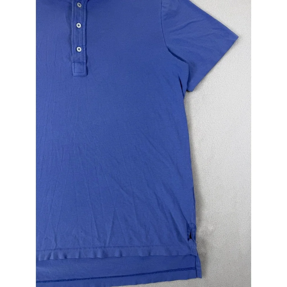 Polo Golf Ralph‎ Lauren Men's Medium Blue Stretch Lisle Performance Polo Shirt